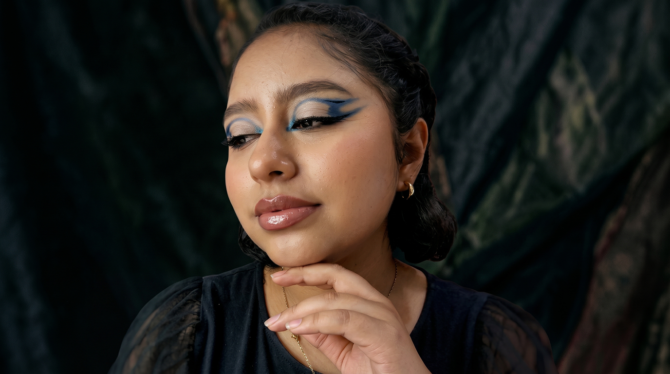 Haute couture editorial makeup artistry